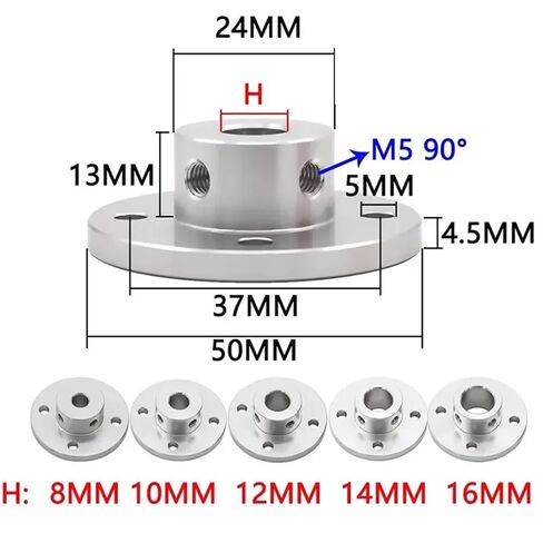 1PC 3mm 3.17mm 4mm 5mm 6mm 6.35mm 7mm 8mm 10mm 11mm 12mm Rigid Flange Coupling Motor Guide Shaft(5mm) in Saudi Arabia