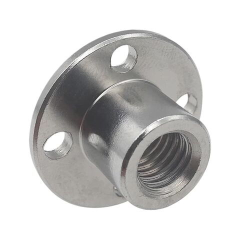 1PC Steel Flange Thread Nut Coupling Rigid Couper Guide Shaft Support(M5 Screw Nut) in Saudi Arabia