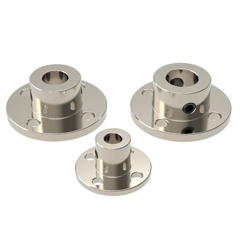 1PC Aluminium Steel Rigid Flange Coupling Motor Guide Shaft 2/3/3.17/4/5/6/6.35/7/8/10/11/12/14mm(Aluminium-Silver,6.35mm) in Saudi Arabia