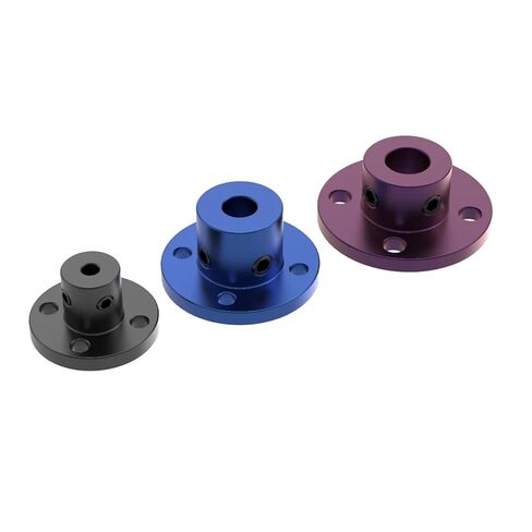 1PC Aluminium Steel Rigid Flange Coupling Motor Guide Shaft 2/3/3.17/4/5/6/6.35/7/8/10/11/12/14mm(Aluminium-Silver,6.35mm) in Saudi Arabia