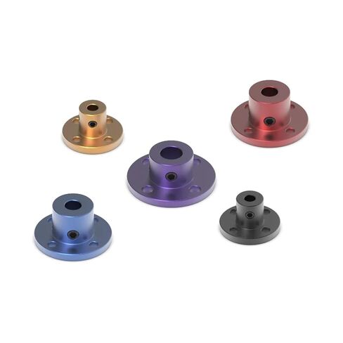 1PC Aluminium Steel Rigid Flange Coupling Motor Guide Shaft 2/3/3.17/4/5/6/6.35/7/8/10/11/12/14mm(Aluminium-Silver,6.35mm) in Saudi Arabia