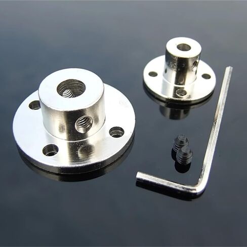 1Pcs Flange Rigid Motor Shaft Coupling Coupler Transmission Connector Sleeve Adapter for Boat Car Model Airplane(6mm) in Saudi Arabia