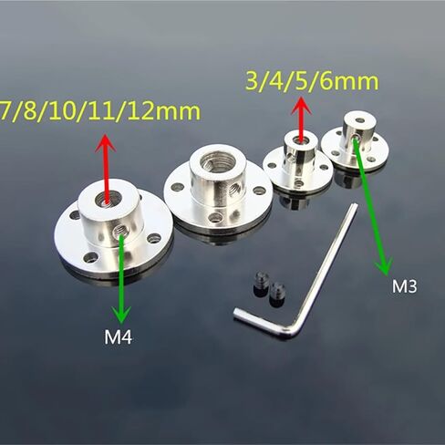 1Pcs Flange Rigid Motor Shaft Coupling Coupler Transmission Connector Sleeve Adapter for Boat Car Model Airplane(6mm) in Saudi Arabia