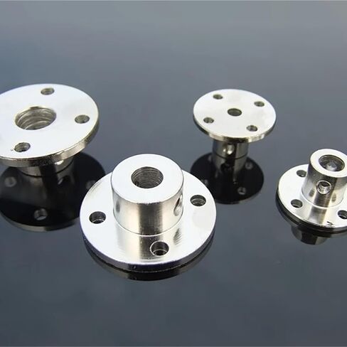 1Pcs Flange Rigid Motor Shaft Coupling Coupler Transmission Connector Sleeve Adapter for Boat Car Model Airplane(6mm) in Saudi Arabia
