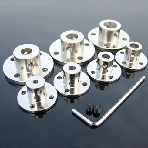 1Pcs Flange Rigid Motor Shaft Coupling Coupler Transmission Connector Sleeve Adapter for Boat Car Model Airplane(6mm) in Saudi Arabia