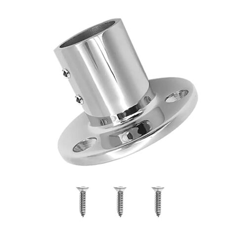 1PC 25mm Handrail Connector - Polished Stainless Steel Tee Joint, 25mm with Screws in Saudi Arabia