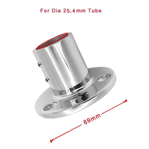 1PC 25mm Handrail Connector - Polished Stainless Steel Tee Joint, 25mm with Screws in Saudi Arabia
