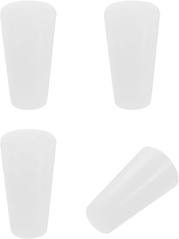 PATIKIL Tapered Shaped Solid Silicon Stopper, 1/2" Tube Rubber Stoppers Lab Plugs for Sealing Copper Pipes Bottles Vials, 4 Pcs in Saudi Arabia