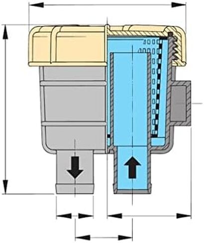 Vetus FTR33019 19 mm Type 330 HO Cooling Water Strainer in Kuwait
