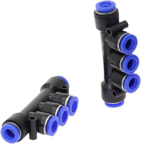 1 قطعة PK "تركيب هوائي 5 طريقة بلمسة واحدة 4 مللي متر-12 مللي متر OD خرطوم أنبوب دفع في 5 ميناء الغاز تركيبات سريعة موصل المقرنة (PK-6mm) in Kuwait