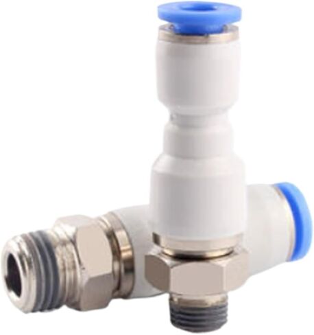 1 قطعة دوران عالي السرعة 4 ~ 12 مللي متر موصلات أنبوب هوائي مستقيم في تركيبات سريعة تركيب الهواء 1/8 "~ 1/2" خيط ذكر (6 مللي متر ، 1/2") in Kuwait