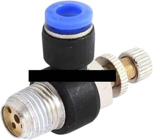 5 قطعة 6 مللي متر ادفع لتوصيل المناسب 1/4 "موضوع سرعة التدفق تحكم صمام الهواء SLA6-02 in Kuwait