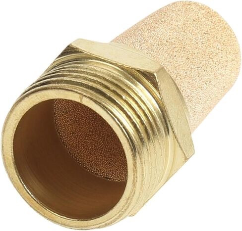 1 قطعة هوائي العادم الخمار النحاس كاتم الصوت المناسب مرشح الضوضاء المخفض موصل BSL-M5 1/8 "1/4" 3/8 "1/2"(1/4") in Kuwait
