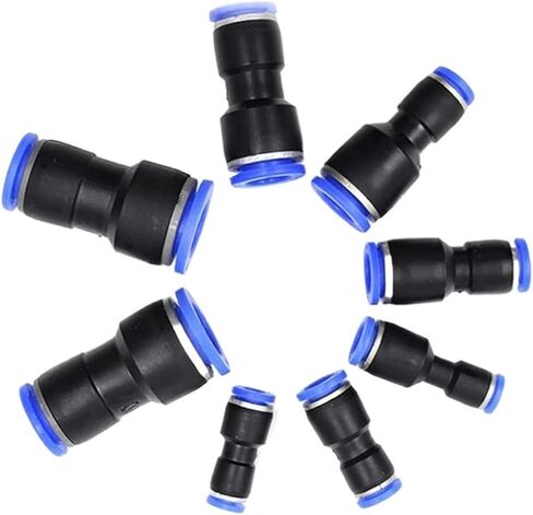 1/5/10 قطعة PG تركيب هوائي هوائي 4/6/8/10/12/14/16 مللي متر أنبوب خرطوم OD يدفع إلى تركيبات غاز مستقيمة موصلات بلاستيكية سريعة (PG 10-8 مللي متر ، 5 قطع) in Kuwait