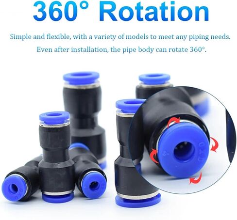 1/5/10 Pcs PG Air Pneumatic Fitting 4/6/8/10/12/14/16mm OD Hose Tube Push Into Straight Gas Fittings Plastic Quick Connectors(PG 10-8mm,5 Pieces) in Saudi Arabia