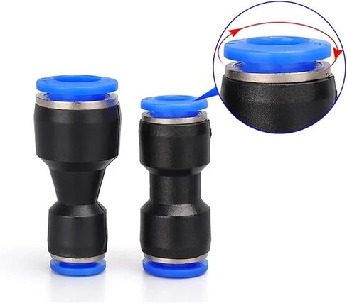1/5/10 Pcs PG Air Pneumatic Fitting 4/6/8/10/12/14/16mm OD Hose Tube Push Into Straight Gas Fittings Plastic Quick Connectors(PG 10-8mm,5 Pieces) in Saudi Arabia