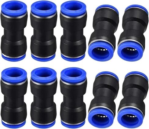 1pcs PU Pneumatic Fittings Plastic Connector 4mm 6mm 8mm 10mm 12mm 14mm 16mmAir water Hose Tube Push in Straight Gas Quick Connectors(PU-16,100 Pieces) in Kuwait