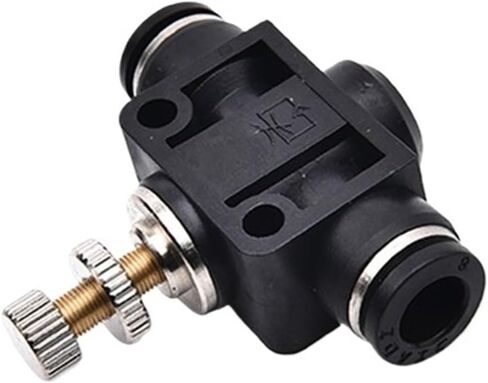 1pcs Black DSA 4 6 8 10 12MM OD Tube Flow control Throttle valve Pneumatic Fittings Pneumatic type speed control connector(6mm OD Hose) in Saudi Arabia