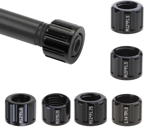 Bicycles Thru Axles Nut M12M15 Thread Axles Nut Bike Hubs Tube Shaft Skewer Cap for Front and Rear Bike Wheel Easy Use Bike Fork Quick Release Nut M15 Thread Axles Nut in Saudi Arabia