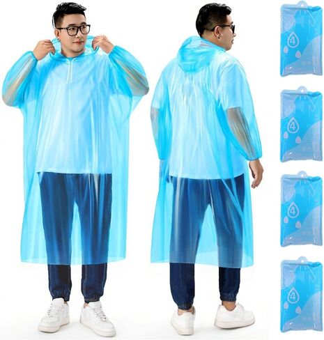 معاطف مطر كبيرة الحجم للاستعمال مرة واحدة، معاطف مطر كبيرة الحجم مناسبة لحقيبة الظهر للبالغين in Kuwait
