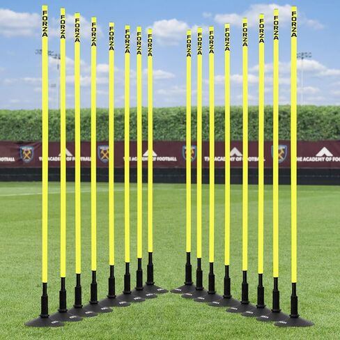 NWS Forza Spring Loaded Agility Poles | Improve Endurance, Speed & Footwork - Available in Packs of 8 or 16 in Kuwait