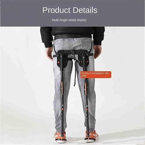Exoskeleton Human Wearable Seat, Invisible Seat Leg Brace Magic Stool, Ergonomics Lightweight Seat for Working Subway, Adjustable Wearable Invisible Chair in Saudi Arabia