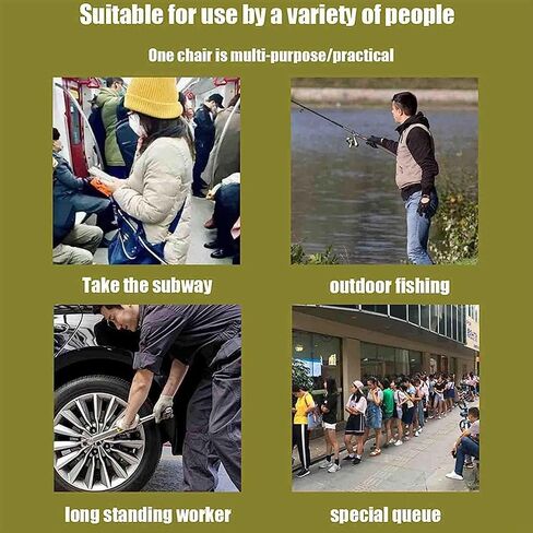 Exoskeleton Human Wearable Seat, Invisible Seat Leg Brace Magic Stool, Ergonomics Lightweight Seat for Working Subway, Adjustable Wearable Invisible Chair in Saudi Arabia