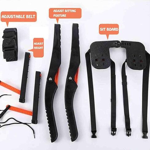 Exoskeleton Human Wearable Seat, Invisible Seat Leg Brace Magic Stool, Ergonomics Lightweight Seat for Working Subway, Adjustable Wearable Invisible Chair in Saudi Arabia
