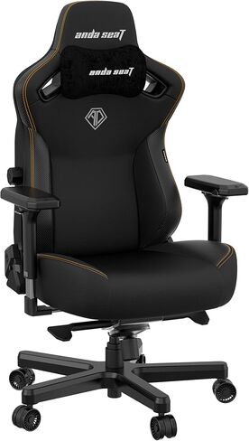 Anda Seat Kaiser 3 XL Gaming Chairs for Adults - Ergonomic Gray Fabric Gaming Chair with Lumbar Support, Comfortable Office Seat with Neck Support - Heavy Duty Wide Gamer Seat in Saudi Arabia