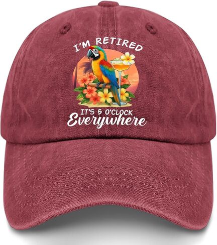 Rogany Jimmy Music Buffett Accessories Hats It is 5 O'clock Somewhere Baseball Hat in Kuwait