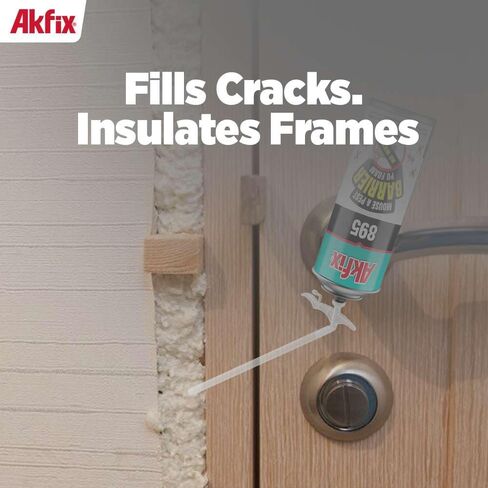 رغوة رش عازلة من Akfix 895 PestBlocker (2x12 أونصة.) - حشو الفجوات، حاجز الفجوات والشقوق، مانع الفتحات، رذاذ رغوي موسع من البولي يوريثين للحاجز، حشو الشقوق | 12 أونصة. 2 حزمة in Kuwait