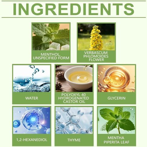 Herbal Diffuser Pen with Mullein, Thyme, Peppermint & Evening Primrose, Botanical Aromatherapy Diffuser Stick, Portable Herbal Aroma Pen, Refreshing Botanical Scent, Up to 600 Uses in Kuwait