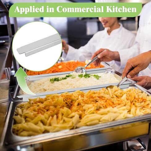 فواصل طاولة البخار 12.6 بوصة، 12 قطعة من قضبان مقسمة من الفولاذ المقاوم للصدأ للمطبخ التجاري، البوفيه والمطاعم، فواصل مقلاة الطعام شديدة التحمل in Kuwait