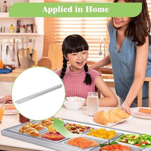 فواصل طاولة البخار 12.6 بوصة، 12 قطعة من قضبان مقسمة من الفولاذ المقاوم للصدأ للمطبخ التجاري، البوفيه والمطاعم، فواصل مقلاة الطعام شديدة التحمل in Kuwait