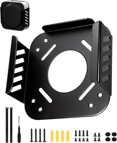 Mac Mini M1 M2 Mount, Mac Mini Mount Behind Monitor,for Mac Mini 2011 to 2023 M2 Pro,Mac Mini Under Desk Steel Mount, Heat Dissipation Design Anti-Scratch,Wall Mount PC Under Desk Mount in Kuwait