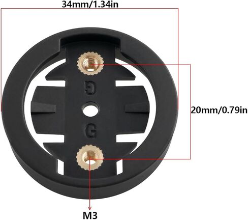 SING F LTD 4PCS Bicycle Fixed Base Computer Mount Insert Kit Base Adaper Hole Spacing 20mm Compatible with Garmin Front Bike MountiBlack in Saudi Arabia