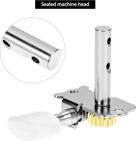 QWORK Guitar String Tuning Peg, Set of 6 Tuner Machine Head, Complete Set with Ferrules and Screws in Kuwait