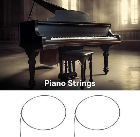 BQLZR Size 14 Piano Music Wire 3.28ft 0.825mm Dia for Broken Strings Repair Pack of 2 in Saudi Arabia