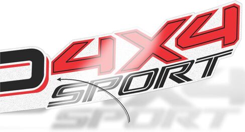 Offroad Bedside Decals for Tacoma and Tundra, Replacement Stickers, 2 Pack with Squeegee (RedAndBlack) in Kuwait