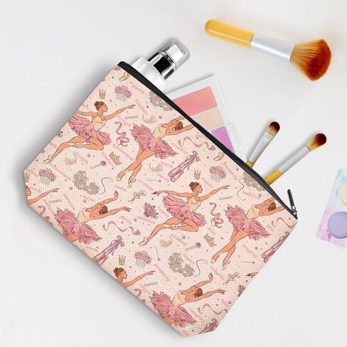 4Pcs Cosmetic Bags Makeup Bag Dance Gifts Dance Accessories for Girls Dancer Gifts Dance Stuff Recitals Dance Team Gifts for Girls Women Sister Dancing Team Teacher Stundent Birthday Graduation in Kuwait