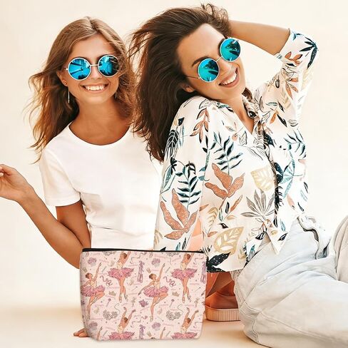 4Pcs Cosmetic Bags Makeup Bag Dance Gifts Dance Accessories for Girls Dancer Gifts Dance Stuff Recitals Dance Team Gifts for Girls Women Sister Dancing Team Teacher Stundent Birthday Graduation in Kuwait