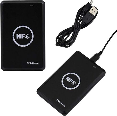 كاتب قارئ RFID NFC، محمول 125 كيلو هرتز 13.56 كيلو هرتز كاتب قارئ ذكي بمفتاح فوب، ناسخة، استخدام نطاق مزدوج ICID، موجه ضوء LED وواجهة USB كاملة السرعة in Kuwait