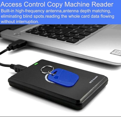 كاتب قارئ RFID NFC، محمول 125 كيلو هرتز 13.56 كيلو هرتز كاتب قارئ ذكي بمفتاح فوب، ناسخة، استخدام نطاق مزدوج ICID، موجه ضوء LED وواجهة USB كاملة السرعة in Kuwait