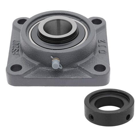 HCFS207-20 - 4-Bolt Flange-Mount Ball Bearing Unit, Insert Bearing HC207-20, Cast Iron Housing FS207, Bore Shaft 1-1/4 in (3.62 mm), 4.59 in (116.586 mm) Overall Length, Eccentric Collar Locking in Saudi Arabia