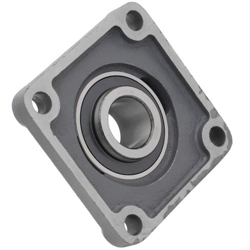HCFS207-20 - 4-Bolt Flange-Mount Ball Bearing Unit, Insert Bearing HC207-20, Cast Iron Housing FS207, Bore Shaft 1-1/4 in (3.62 mm), 4.59 in (116.586 mm) Overall Length, Eccentric Collar Locking in Saudi Arabia