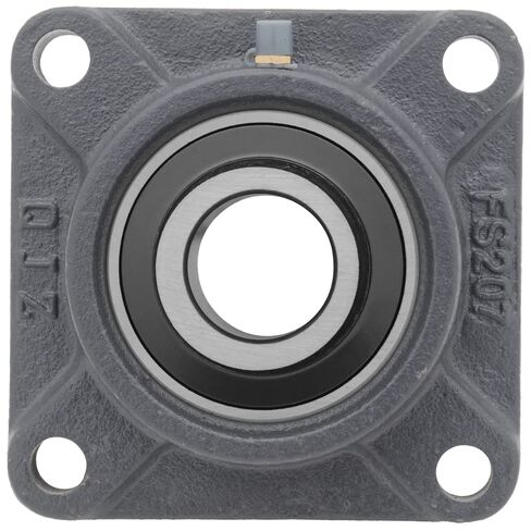 HCFS207-20 - 4-Bolt Flange-Mount Ball Bearing Unit, Insert Bearing HC207-20, Cast Iron Housing FS207, Bore Shaft 1-1/4 in (3.62 mm), 4.59 in (116.586 mm) Overall Length, Eccentric Collar Locking in Saudi Arabia