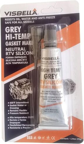 2Pcs Grey Hi-Temp Rtv Silicone Gasket Maker Water Anti-Freeze Oil Resists (32g) in Saudi Arabia