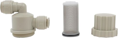 NeoFit's Acetal Gray Filter Strainer features push-in connections stainless steel filter screen, designed to protect pumps and filters from debris (1/4" x 1/4" Push-in 100 mesh (150 micron)) in Saudi Arabia