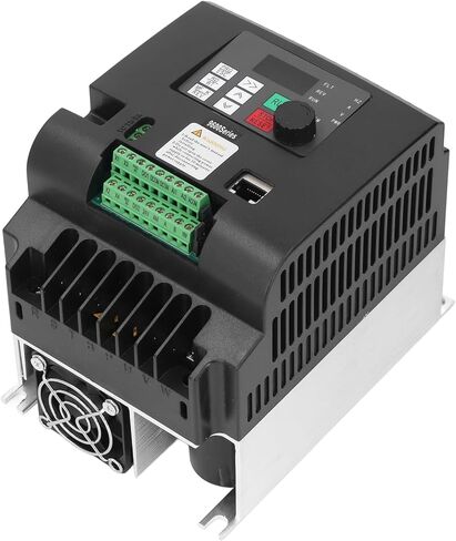 2.2KW Vector Frequency Converter, Input 1PH 110V Output 3PH 0-110V Variable Frequency Drive, Cooling Fan Control Inverter with LED Display & PID Controller, Ideal for Motors & Fans in Saudi Arabia