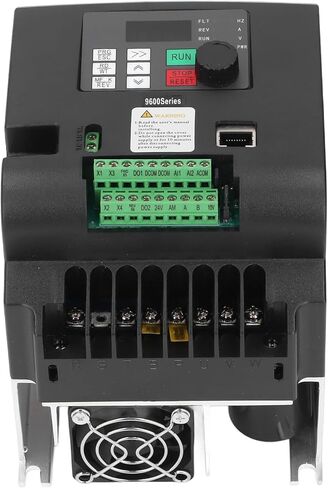 2.2KW Vector Frequency Converter, Input 1PH 110V Output 3PH 0-110V Variable Frequency Drive, Cooling Fan Control Inverter with LED Display & PID Controller, Ideal for Motors & Fans in Saudi Arabia